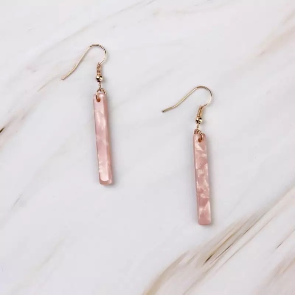 Jewelry - Blush Bar Acrylic Tortoise Shell Resin Earrings